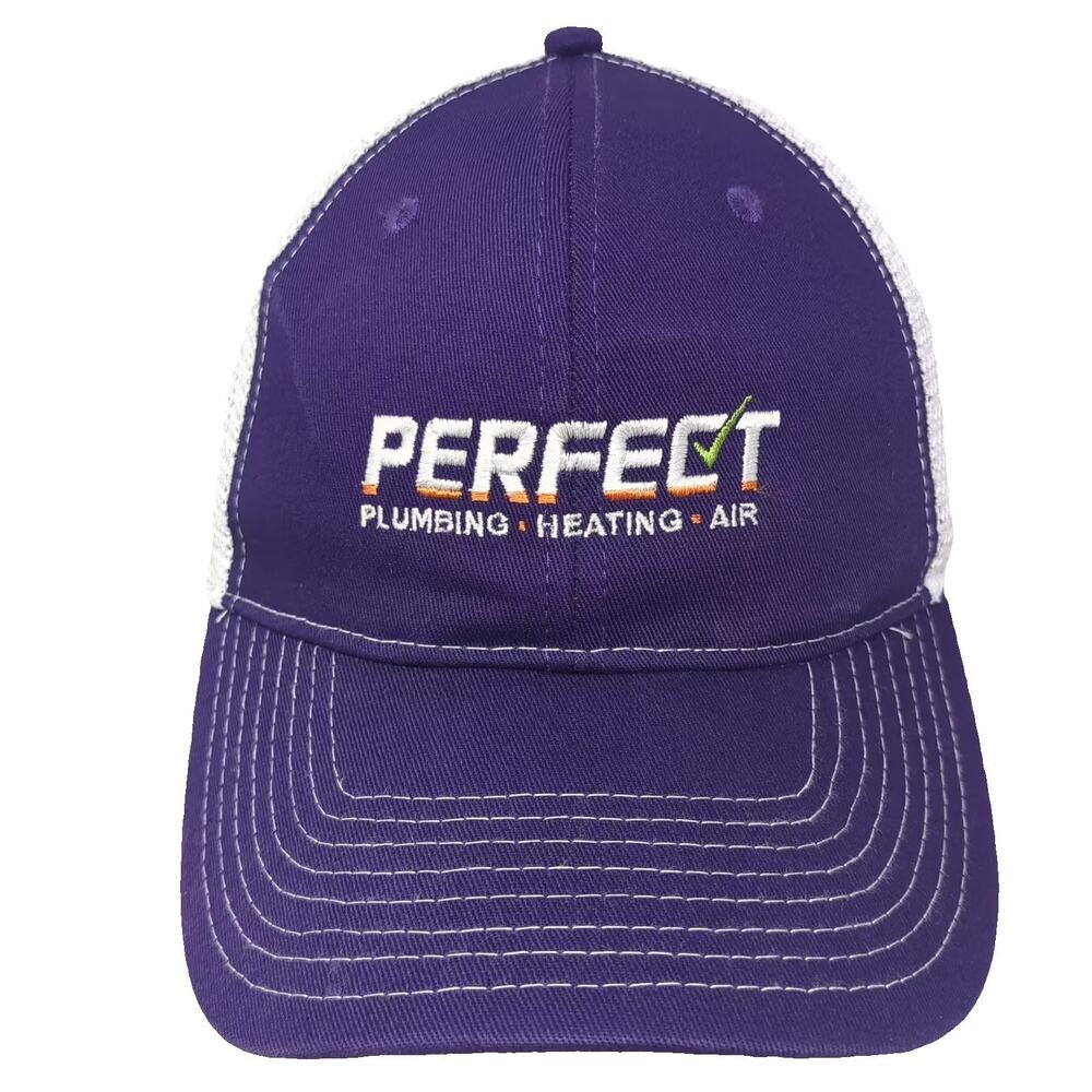 Sweet Caps Trucker Hat Purple White OS Mesh Snapback Embroidered Adjustable Logo